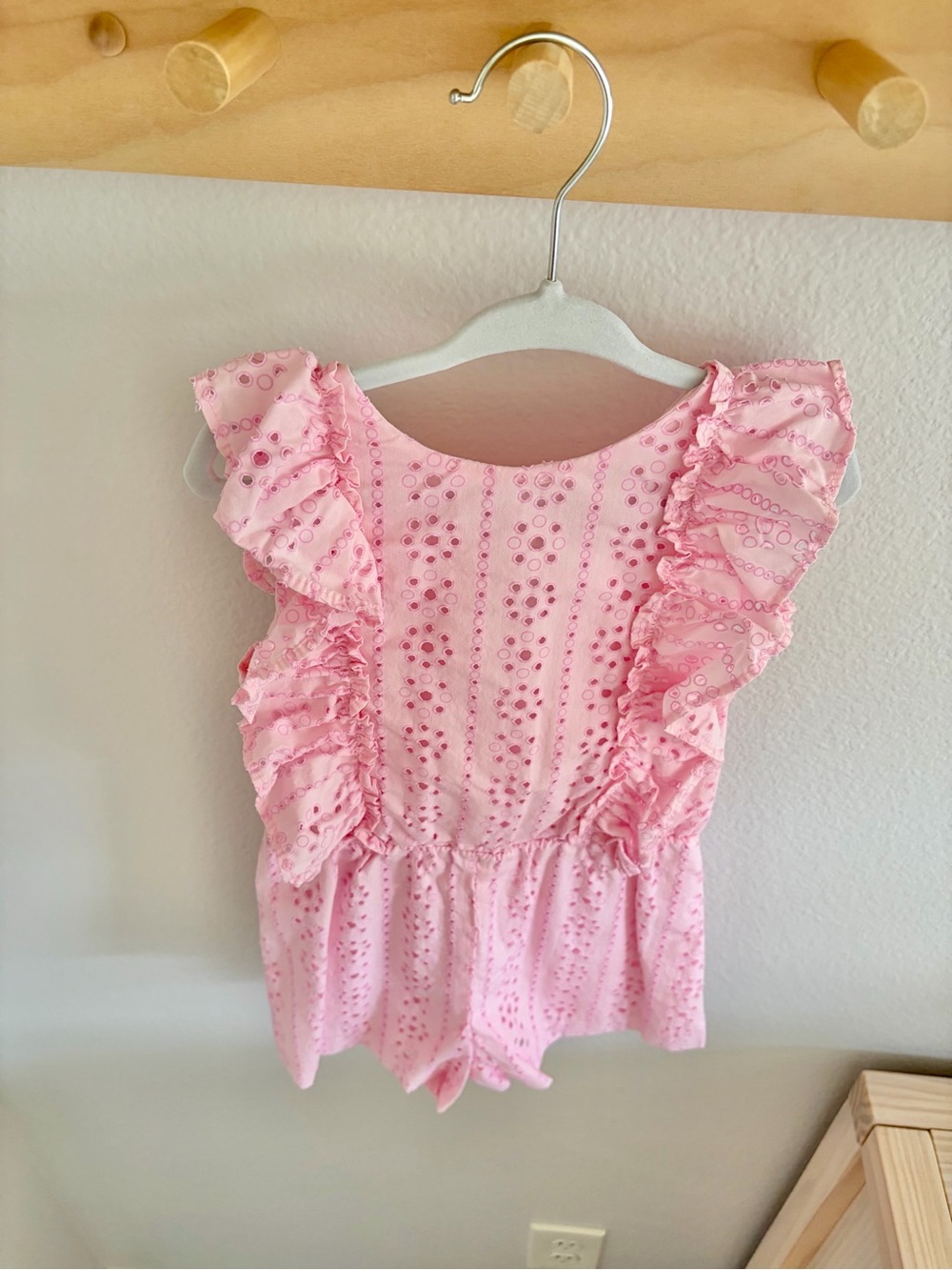 Zara Pink Ruffle Romper - Picture 4 of 6